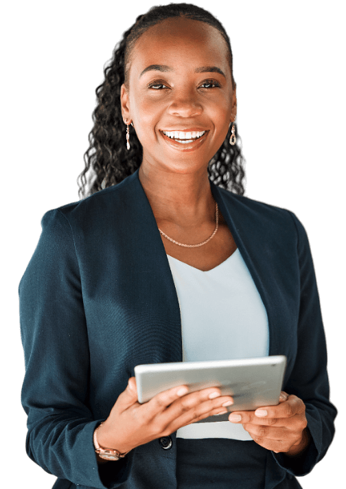 woman smiling
